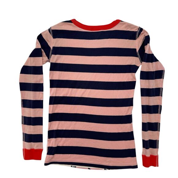 HANNA ANDERSSON Winter Cat Long Sleeve Pajama Top Size 14 160 Kitty Pink *READ* - Picture 2 of 4